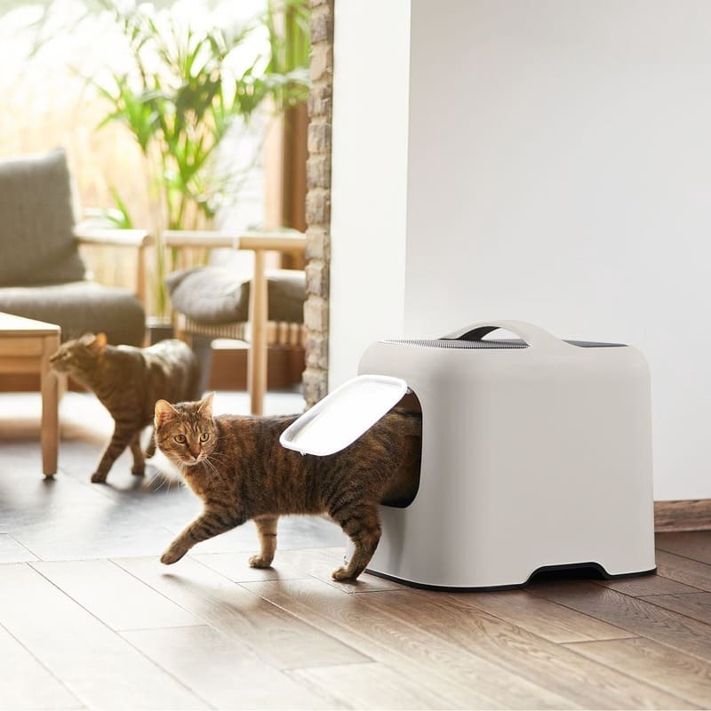 Gimcat Smart Olimpia slēgta kaķu tualete Greige 51x39,5x44 cm